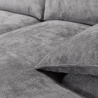 Como - Right Hand Corner Chaise Sofa Bed With Storage, Basket Weave Light Grey Linen - Image 2