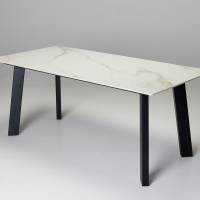 Rocco 1.8m Calacatta Gold Stone Dining Table