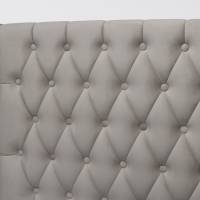 Fleur Upholstered Ottoman Bed, Plush Silver Velvet